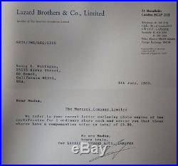 1904 Marconi's Wireless Telegraph Company Limited Bond Certificates Lot Of 2