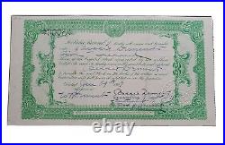 1904 Walla Walla, WA Midget Gold Mining & Milling Stock Certificate #403