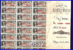 1905 Banco Londres Y Mexico (queen Victoria) 1000 Peso Specimen! Issued $69,995
