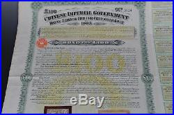 1905 Chinese bond Kuhlmann 145 Imperial Honan Railway 100 Pounds