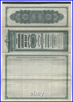 1907 Arkansas, Louisiana & Gulf Railway Bond