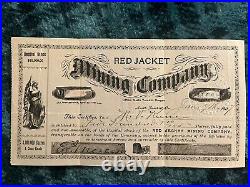 1907 Red Jacket Mining Company Stock Certificate #510, (North Yamhill, OR)