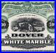 1908 New York Dover White Marble Company $500 Gold Bond