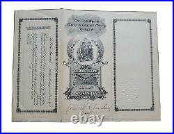 1909 The Cold Spring Quartz & Channel Mining Stock Certificate #1528