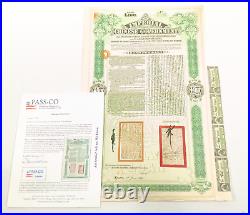 1910 Chinese Government Tientsin-Pukow Railway Supplementary Loan Bond PASS-CO