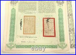 1910 Chinese Government Tientsin-Pukow Railway Supplementary Loan Bond PASS-CO