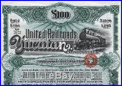 1910 Mexico United Railroads of Yucatan Gold Bond