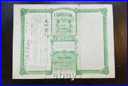 1911 Bellwood, PA Stock Certificate Bellwood Furniture Company #338