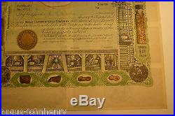 1912 GREAT CARIBOO GOLD COMPANY inc. SOUTH DAKOTA STOCK CERTIFICATE #4708