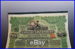 1913 189.40 Chinese Government £20 189.40 Reorganization Gold loan
