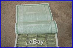1913 CHINESE GOVERNMENT GOLD LOAN BOND CERTIFICATE Coupons 5% Green £20