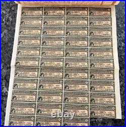 1913 China Reorganisation Gold Bond W. 43 Cpns. LOWEST SERIAL NUMBER I'VE SEEN