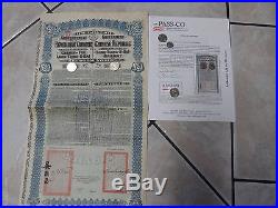 1913 Super-Petchili Bond (Lung-Tsing-U-Hai) Coupons Uncancelled withPASS-CO