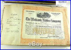 191629 The MOHAWK RUBBER Company Akron Ohio 1,740 Cancelled STOCK CERTIFICATES