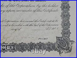 1918 George D. Wetherill Stock Certificate #12 Issued To Thomas Gawkes