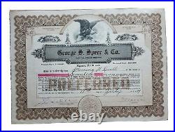 1919 George S. Speer Stock Certificate #158 Issued to Fleming H. Revell
