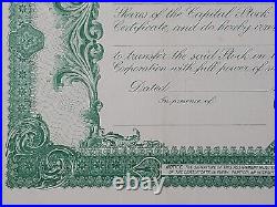 1920 Moorhead Laboratories Stock Certificate #2660 Issued To Lundborg Philip