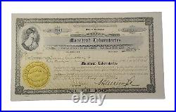 1920 Moorhead Laboratories Stock Certificate #3740 Issued To I. Landborg