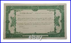 1920 West Point Farmers Shipping Stock Certificate #1 Issued To Jno. J. Albright