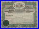1921 Stock Certificate’Allen Fireworks, Inc.’ Jamestown, New York NY