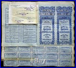 1922 China Government of the Chinese Republic Railway Equipment Loan