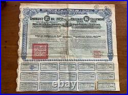 1922 China Government of the Chinese Republic, Railway Equipment Loan