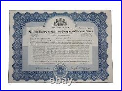 1922 Willite Road Construction Stock Certificate #511 Issued To John Padro