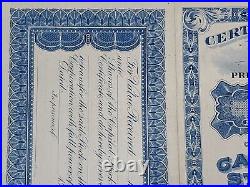 1922 Willite Road Construction Stock Certificate #511 Issued To John Padro