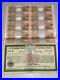 1923 Germany Treasury Bond 5 Million Marks Uncut Coupons 5,000,000