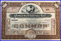 1931 Jantzen Knitting Mills Stock Certificate #1, (Portland, OR) Carl Vreeland