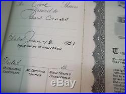 1931 Roberts Dairy Lincoln Neb. $100. Stock Certificates Book of 250 numbered