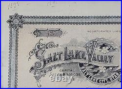 1936 Salt Lake City, UT Loan and Trust Co Stock Certificate #425