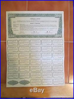 1937liberty Bonds 5-10-50-100 Full Sheets Republic Of China