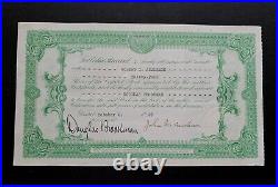 1939 Sausalito-Mill Valley & San Francisco Express Stock Certificate #1