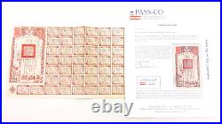 1944 China 33rd Year Allied Victory Loan 10,000 Yuan 6% Bond Uncancelled Coupons