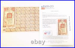 1944 China 33rd Year Allied Victory Loan 500 Yuan 6% Bond Uncancelled Coupons