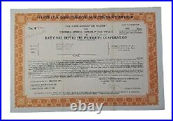 1946 National Distillers Products Corp Stock Certificate #1791