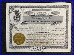 1955 Dart Games Co, Inc. Stock Certificate #222, (Dallas, TX) Victor J. Green