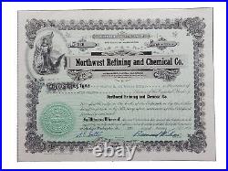 1956 Spokane, WA Northwest Refining And Chemical Stock Certificate #560