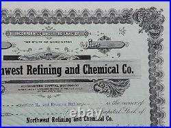 1956 Spokane, WA Northwest Refining And Chemical Stock Certificate #560