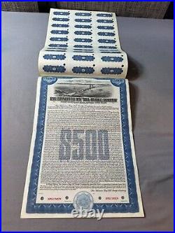 1957 CITY AND COUNTY OF SAN FRANCISCO Toll-Bridge Company $500 Bond, GREAT SHAPE