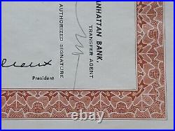 1958 Dilbert's Stock Certificate #FP1963 Issued to Mrs. Tille Dilbert