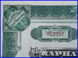 1959 Ralphael Weill Stock Certificate #PL1057 Issued To Eol White