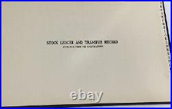 1961 Book of 23 Unissued 2 Issued Stock Certificates & Ledger Book Johnston RI