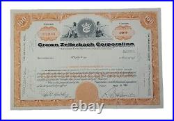 1965 Crown Zellerbach Stock Certificate #NY229301 Issued To Gerlach & Co