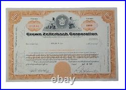 1965 Crown Zellerbach Stock Certificate #NY229301 Issued To Gerlach & Co