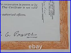 1969 Memory Magnetics International Stock Certificate #NU2816 Issued To Leola M