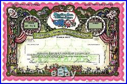 1969 Ringling Bro's Barnum Bailey Specimen Stock Certificate Super Nice Unc