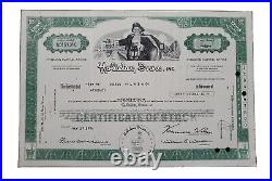 1976 Holiday Inns Stock Certificate #NO161316 Issued to MLRS & Co