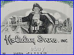1976 Holiday Inns Stock Certificate #NO161316 Issued to MLRS & Co